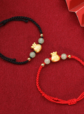 925纯银福袋红手绳女轻奢