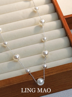 轻奢仿珍珠项链时尚百搭小众设计