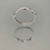French silver Moebius galaxy ring for women open