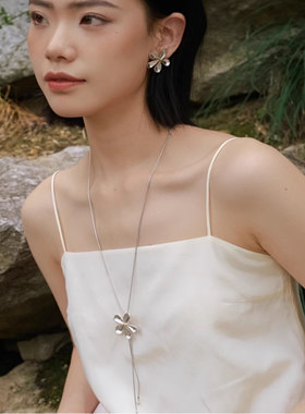 千代兰花朵项链女高级感轻奢小众