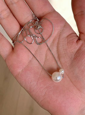 S925纯银简约高级感百搭珍珠项链