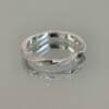 French silver Moebius galaxy ring for women open