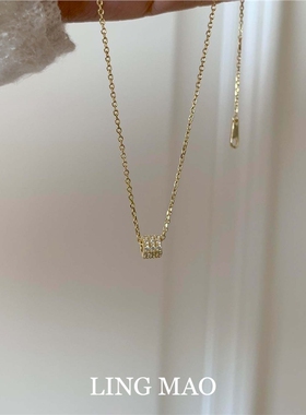 中古vintage爆闪金色路路通项链