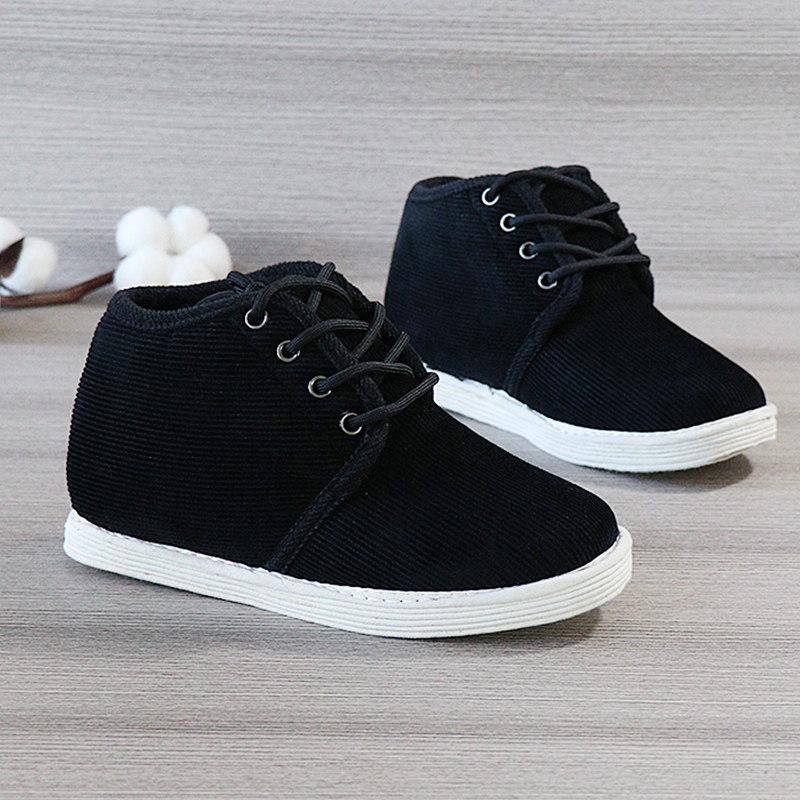 加绒系带布鞋女冬季黑色女鞋老北京纯手工千层布底棉花老式棉鞋女,淘宝优惠券,粉丝福利购,淘宝优惠卷