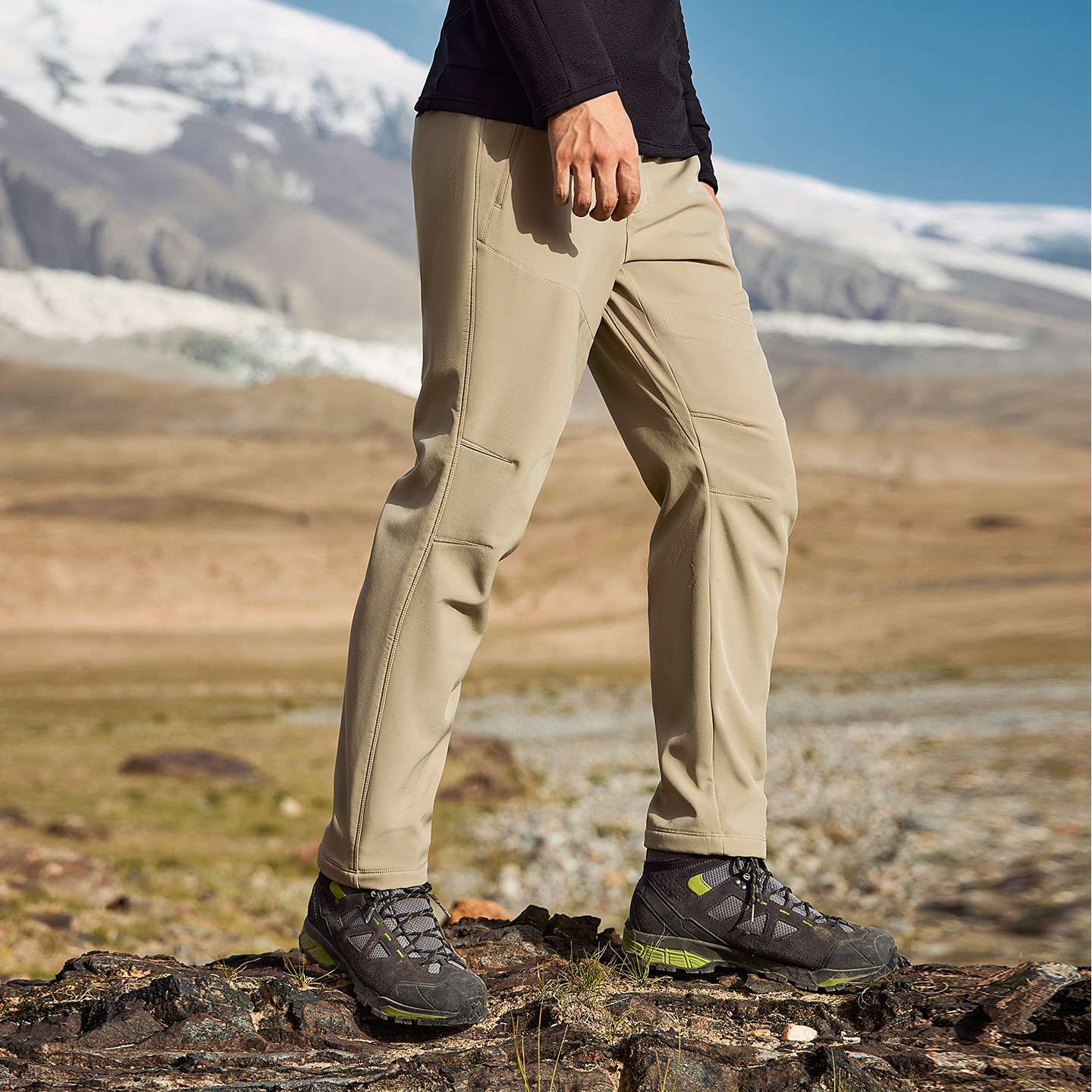 拓路者户外直筒软壳裤男春季耐磨防风加绒保暖登山裤运动休闲长裤,淘宝优惠券,粉丝福利购,淘宝优惠卷