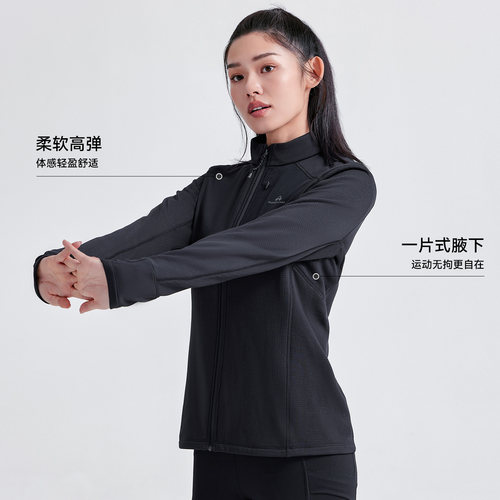 【格格绒】拓路者轻薄摇粒绒立领中间层女秋季保暖内搭开衫抓绒衣 - 图1