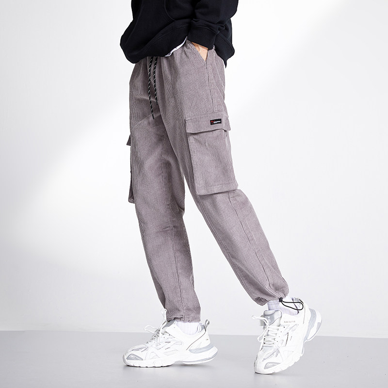 拓路者秋冬款灯芯绒裤子男休闲裤 拓路者休闲裤