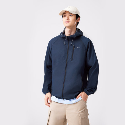 【冰蝶】拓路者户外山系轻量防晒衣夏季情侣款连帽防晒服皮肤衣