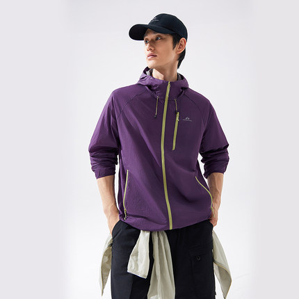 【冰蝶】拓路者防晒衣男防紫外线夏季轻量宽松透气连帽皮肤防晒服