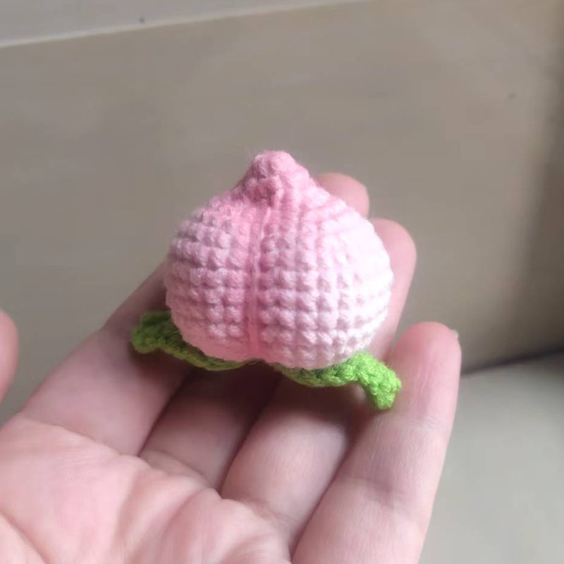 【挂件】成品手工毛线钩织迷你水果柠檬丑桔小酒坛包包钥匙装饰 - 图0