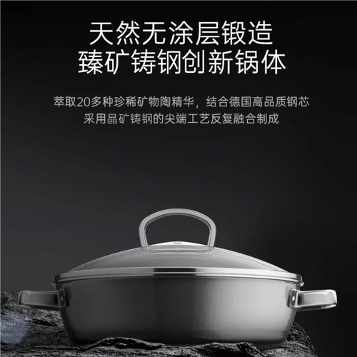 德国福腾宝WMF奈彩米进口汤锅炖锅厨房家用炖煮煎炒电磁炉珐琅锅 - 图1