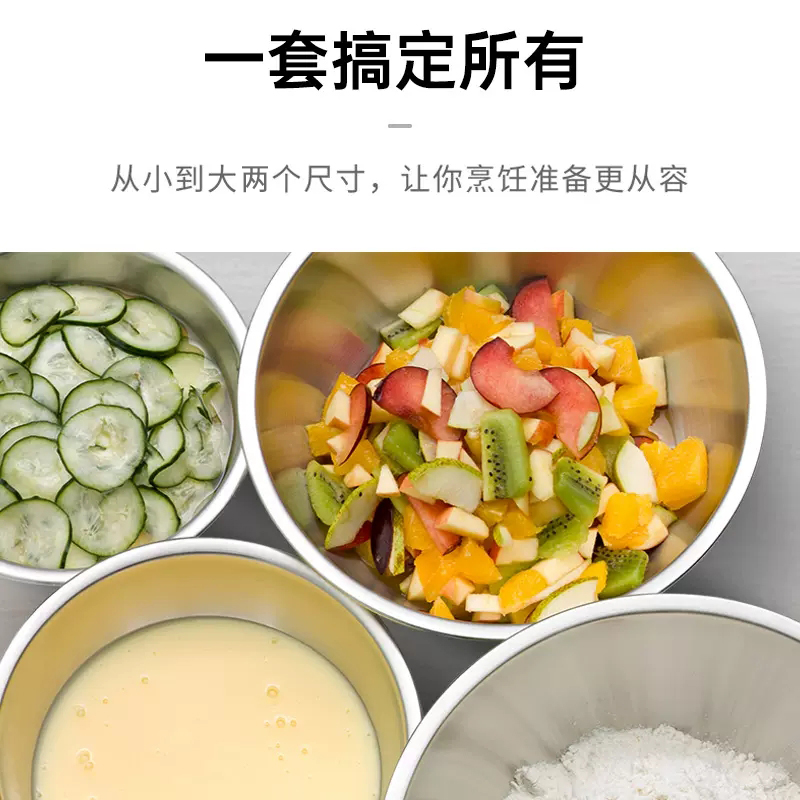 德国WMF福腾宝不锈钢盆和面盆食品级料理盆家用洗菜盆打蛋盆子 - 图0