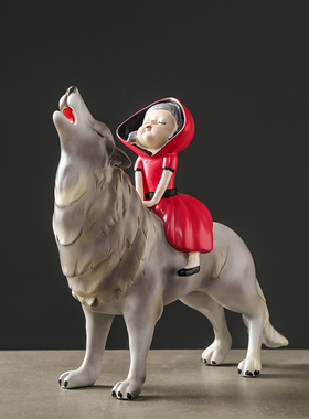 童话创意小红帽摆件少女心装饰品