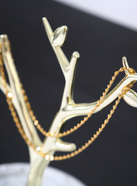 首饰化妆收纳展示架卧室大理石