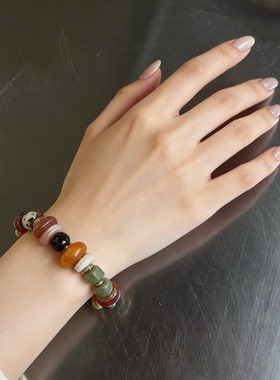 平安吉物原创天然多宝手串女款小众设计感高级轻奢精致闺蜜礼物