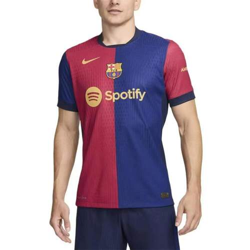 NIKE/耐克24-25巴萨主场球员版球衣舒适短袖足球服FN8797-456 - 图3