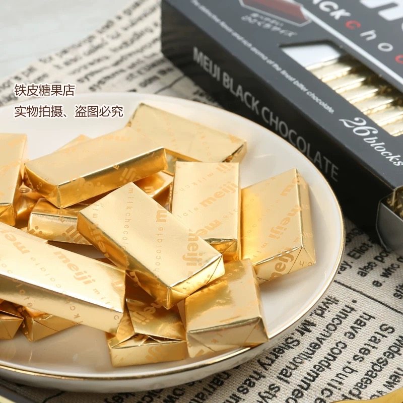 日本进口零食Meiji明治钢琴纯黑巧克力草莓浓牛奶抹茶夹心巧克力
