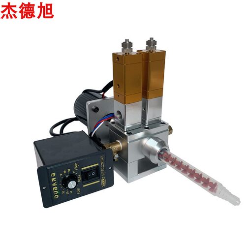 动态点胶阀高速电动搅拌大流量灌装AB胶自动混合配比双液阀淋胶机 - 图2