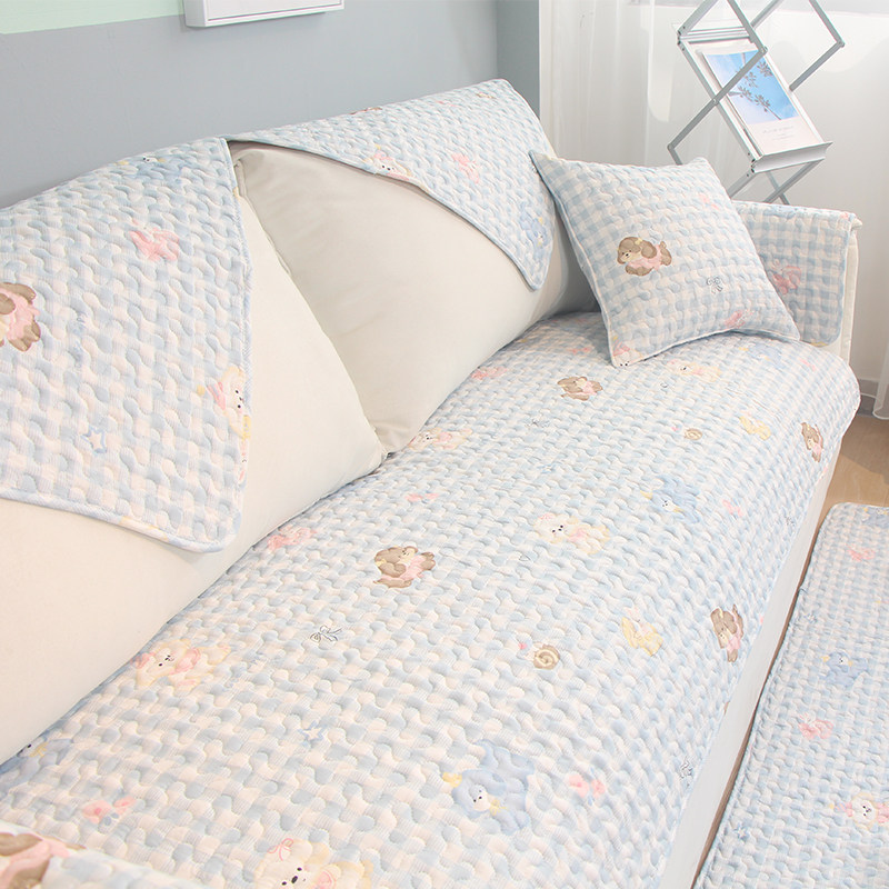 全棉沙发垫布艺简约现代客厅四季通用真皮坐垫子防滑罩巾盖套定做,淘宝优惠券,粉丝福利购,淘宝优惠卷