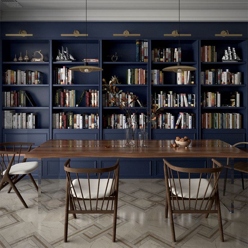 途蓝 全实木整体书柜定制原木美式法式北欧轻奢L形书房客厅书墙,淘宝优惠券,粉丝福利购,淘宝优惠卷