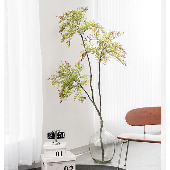 Nordic simulated green plants Japanese nandina bamboo