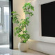 Duck foot wood simulated green plant landscaping indoor large floor-standing landscape tree living room advanced bionic plant decorative ornaments
