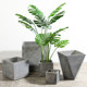 Simulated Plant Traveler Banana Potted Large Interior Decoration