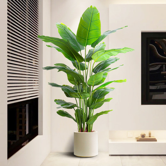 Bird of paradise artificial flowers, fake green plants, living room decorations, fake flowers