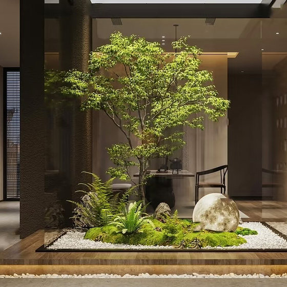 High-quality mazui wood green plants and large artificial trees for landscaping