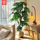 Simulated green plants, high-end realistic monstera, indoor light luxury potted ornaments, living room floor-standing bionic artificial tree plants