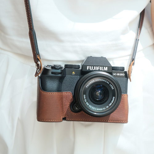 富士XS20保护套XT5真皮底座XT30三代皮套XT50相机包XM5xe5XH2配件 - 图2