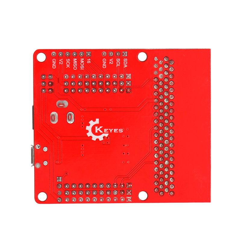 KEYES microbit传感器扩展板V2兼容3.3V 5V Python编程开发模块-图0