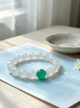 CHUNSHI·「海空秘境」新中式天然蓝月光天河石手链手串饰品送礼