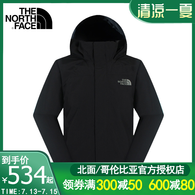 KC 經典款TheNorthFace北面衝鋒衣男防水透氣外套2UBL/366T/2XTB
