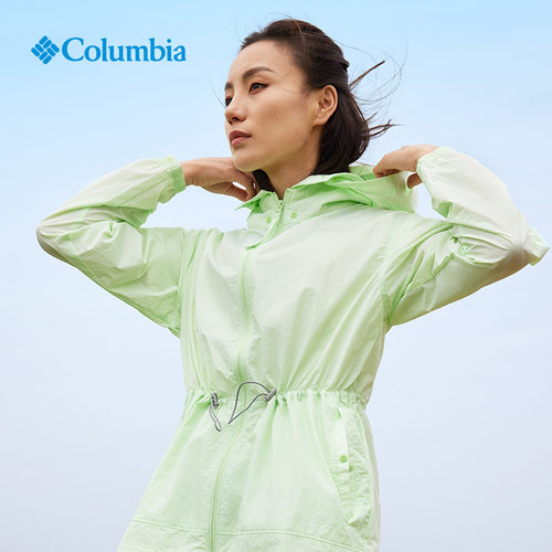 Columbia哥伦比亚女春夏新款户外运动休闲透气防晒皮肤衣WR0369 - 图0