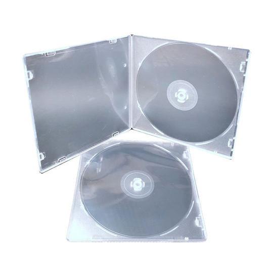 Aufbewahrungsbox, Disc-Box, einsteckbarer Deckel, ultradünnes transparentes PP