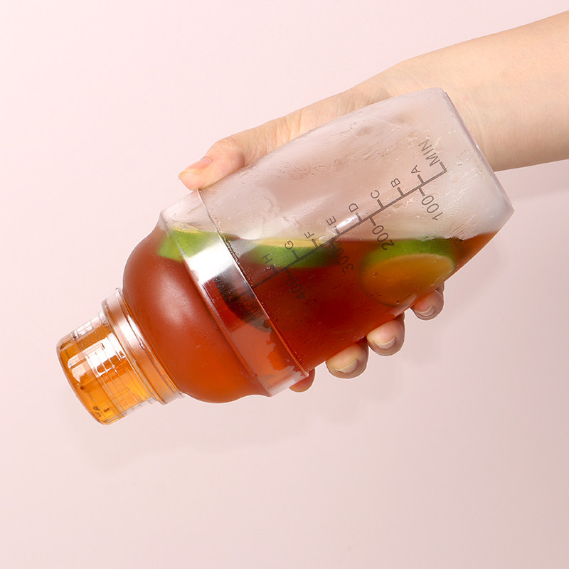 四段带刻度雪克杯高透PC树脂调酒器暴打柠檬专用雪克壶奶茶店器具,淘宝优惠券,粉丝福利购,淘宝优惠卷