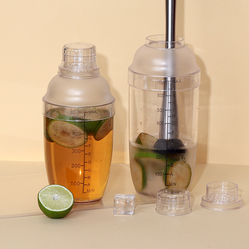 四段带刻度雪克杯高透PC树脂调酒器暴打柠檬专用雪克壶奶茶店器具,淘宝优惠券,粉丝福利购,淘宝优惠卷
