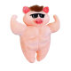 Funny little pig sand sculpture hug pillow plush toy