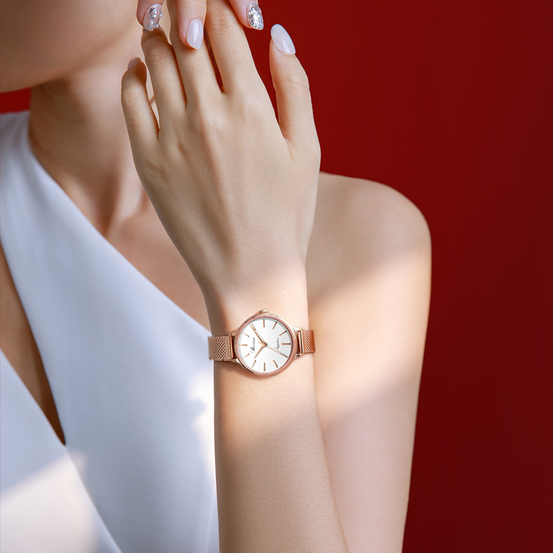 罗西尼官方旗舰店ins风简约石英表 罗西尼手表国产腕表