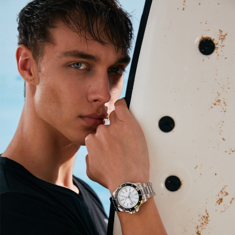 罗西尼手表男机械表学生潮流水鬼100米防水潜水表运动腕表5679