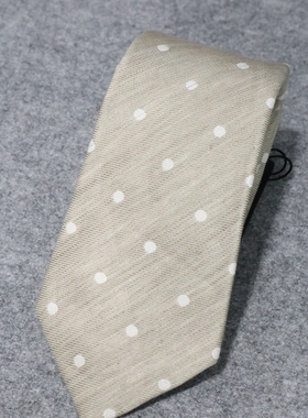 蓝豹/男士冬季商务厚款全羊毛 亚麻 桑蚕丝面料领带  145*8*4.5