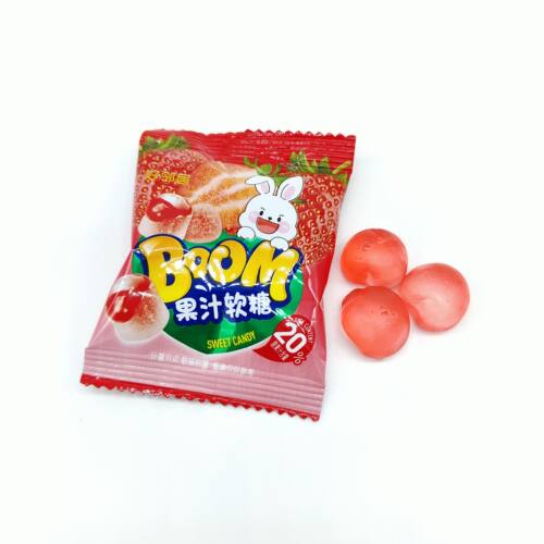 好邻居手撕葡萄味芒果味苹果味夹心软糖网红剥皮水果糖结婚庆糖果 - 图2