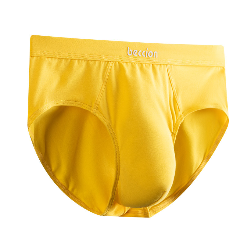 黄色纯棉男三角内裤正品裤头男款高档名牌三角裤男生短裤宽松裤衩,淘宝优惠券,粉丝福利购,淘宝优惠卷