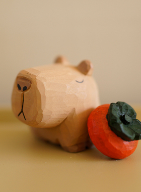 木刻自习室木雕稳定情绪可爱摆件