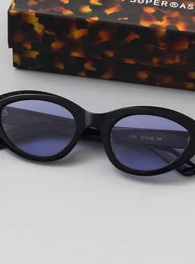 时髦董洁短头花同款墨镜女潮牌