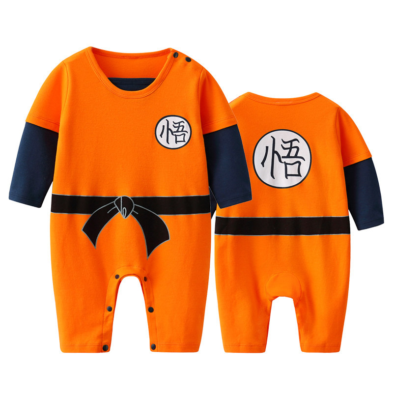 Baby jumpsuit spring and autumn thin cotton baby boy clothes autumn and winter superman newborn climbing clothes autumn cartoon summer