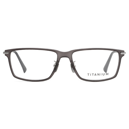 超轻近视眼镜男全框 磨砂透明蓝色黑框眼镜框商务 纯钛休闲眼镜架 - 图3