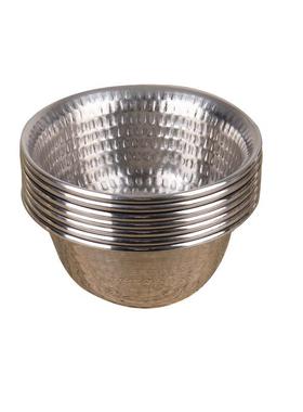 藏式白铜供水碗圣水杯七