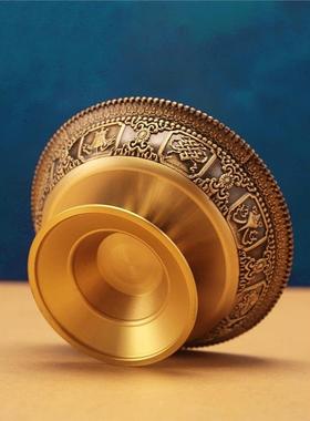 供护法杯11厘米黄铜手工